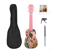 Professionale Principiante 21 Pollice Rosa Hawaiian Ukulele Chitarra Con Accessori