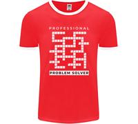 Professionale Problem Solver Cruciverba Nerd Uomo Ringer Fotl