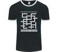 Professionale Problem Solver Cruciverba Nerd Uomo Ringer Fotl