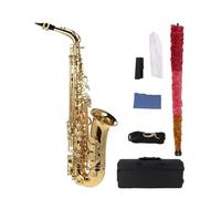 Professionale Sassofono BE Sassofono Contralto Ottone Laccato Oro E Sax Piatto Con Accessori Custodia