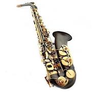 Professionale Sassofono Sassofono Contralto Chiave In Oro Nichel Nero Sax Strumenti Musicali Per Sassofono Contralto Professionale E-flat Con Scatole In Pelle