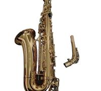 Professionale Sassofono Sassofono Contralto Mi Bemolle In Ottone Laccato Modello Oro Strumento Jazz Di Produzione Artigianale Giapponese Con Borsa (Color : Leather bag)