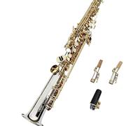 Professionale Sassofono Sassofono Soprano Chiave Si Bemolle Nichelata Color Argento, Motivo Inciso Uno A Uno, Produzione Artigianale Giapponese