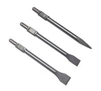 Professionale SDS Hex Scalpello Set 3 PZ. 35, 50 X 410 mm - Scalpello piatto SDS-Hex scalpello Scalpello a punta esagonale di registrazione 30 mm piatta, a punta Spatola per martello demolitore