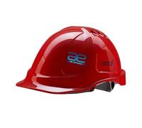 Professionale Sicurezza Casco Rosso + Tessuto Sospensione & Cricchetto Per