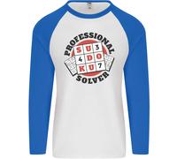Professionale Sudoku Risolvi Divertente Uomo L/S Baseball T-Shirt
