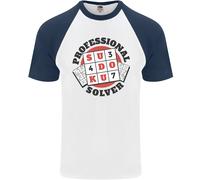 Professionale Sudoku Risolvi Divertente Uomo S/S Baseball T-Shirt