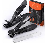 Professionale Tagliaunghie a Testa Angolata per Anziani e Unghie Spesse, 3PCS Set per Mani e Piedi, Tagliaunghie Tronchesino in Acciaio Inossidabile