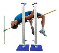 Professionale Track & Field High Jump Standard, Heavy Duty Training High Jump Stands con base stabile, gamma di altezza: 30-230CM / 0.98ft-7.54ft alluminio salto bastone di misurazione aiuto