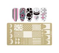 Professionale Unghie Timbro Piastra Floreale Farfalla Bowknot Disegni Accessori In Acciaio Inox Per Manicure Arte Decorazione Nail Art Piatti Per Uso Dom