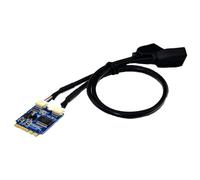 Professionale USB2.0 Scheda di Espansione Nuovo per M.2 Chiave AE A Dual-Port
