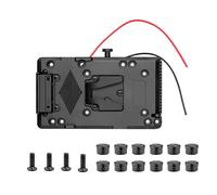 Professionale V Mount Piastra Batteria Con D-Tap Uscita Filo di Alimentazione Per Fotocamera Rigs E DSLR Accessori Fotografia Nero Accessori