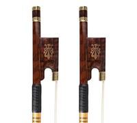Professionale Violino Arco 2 Pz 4/4 Snakewood Archi Di Violino Dritto Rotondo Bastone Arco Naturale Dei Capelli Di Cavallo Ben Equilibrato Stile Tedesco Bello Arco arco violino (Color : 08)