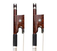Professionale Violino Arco 2 Pz 4/4 Snakewood Archi Di Violino Dritto Rotondo Bastone Arco Naturale Dei Capelli Di Cavallo Ben Equilibrato Stile Tedesco Bello Arco arco violino (Color : 06)