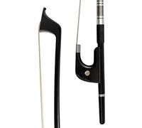 Professionale Violino Arco Arco Per Contrabbasso In Carbonio Nero Arco Per Violino In Stile Tedesco 4/4 Arco Per Basso Verticale Rane In Ebano arco violino