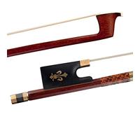 Professionale Violino Arco Well Balance Arco In Pernambuco 4/4 Arco Per Violino Crine Di Cavallo Bianco Rana In Ebano Fleur-de-lis Intarsio Abalone Diapositiva arco violino
