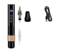 Professionale Wireless Ruota Macchina For Tatuaggi LED Digitale Multifunzione PMU Microblading Strumenti For Forniture Di Trucco Permanente Azionamento Di Precisione(Black)