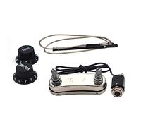 Professionali Pickup per Chitarra Chitarra Acustica Passive EQ Preamp Piezo Pickup Con Manopola Di Controllo Velocità 500K 1 Volume 1 Tono