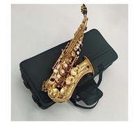 Professionali Sassofono Laccato Oro Si Bemolle Professionale Curvo Sassofono Acuto Strumento Jazz Sax In Ottone Con Custodia