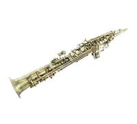 Professionali Sassofono Pipa Dritta Acuta Si Bemolle Sassofono Rame Antico Ottone Con Accessori Per Bocchino