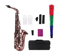 Professionali Sassofono Sassofono Contralto In Mib Piegato In Bronzo Rosso Sax In Mi Bemolle Con Motivo Intagliato Strumento A Fiato Con Custodia Per Il Trasporto