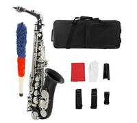 Professionali Sassofono Sassofono Contralto Nero Strumento A Fiato Professionale In Ottone Eb E Flat Sax Con Scatola E Accessori