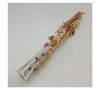 Professionali Sassofono Strumento Musicale Per Sassofono A Tubo Dritto In Ottone Placcato Argento Di Fascia Alta Con Custodia