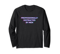 Professionally Distracted By Men Gay Pride Month LGBTQ Maglia a Manica