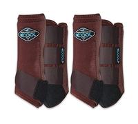 Professional's Choice Prodotti per Medicina Sportiva 2XCOOL Stivali da Cavallo Coppia Anteriore Equino Atletico Wrap Medio Cioccolato Confezione da 4