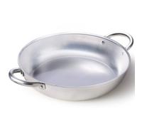 PROFESSIONE CUOCO TEGAME SALTAPASTA IN ALLUMINIO USO PROFESSIONALE DA CUCINA RISTORANTE 30 CM CON 2 MANICI