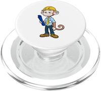 Professione di architetto ingegnere scimmia intelligente PopSockets PopGrip per MagSafe