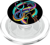Professione di medico veterinario colorato PopSockets PopGrip per MagSafe