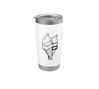 Professione disegnatore di coni gelato Bicchiere termico in acciaio inox doppia parete