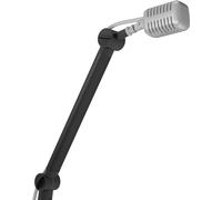 ICY BOX Braccio microfono professionale con supporto da tavolo, girevole a 360°, adattatore da 3/8" a 5/8", gestione cavi per Blue Yeti, Blue Snowball, HyperX QuadCast e molti altri