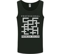 Professionista Risolutore Di Problemi Crossword Nerd Uomo Canotta