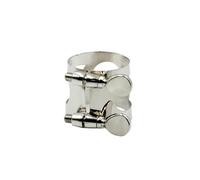 Professionisti accessori per sassofono Accessori Per Parti Saxfone Soprano/Alto/tenore Saxofono Legatura Metal Sassofono Bocchino Viti Ligature Oro Legature(Silver)