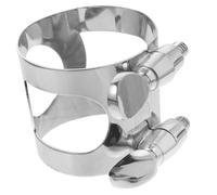 Professionisti accessori per sassofono Bocchino Per Sassofono Anello Elastico Clip Per Sax Regolabile Clip Per Legatura Morsetto In Metallo Per Sassofono Contralto 1PC(Silver)