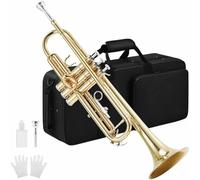 Professionisti Tromba Set Di Chiavi Per Tromba In Sib In Ottone Per Principianti Con Custodia Rigida E Guanti