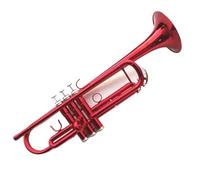 Professionisti tromba Strumento A Tromba Rosso Blu Si Bemolle Che Suona Una Performance Di Banda Salva-lavoro(Color:Red)