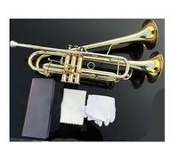 Professionisti tromba Tubo In Ottone Sib Piccola Tromba Doppio Corno Regolabile Superficie Placcata Oro Strumenti Musicali Professionali