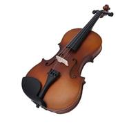 Professionisti Violino 4/4 3/4 1/2 1/4 1/8 Compensato Marrone Opaco Violino Testa In Legno E Custodia Con Raccordi In Legno Arco (Color : 4/4)