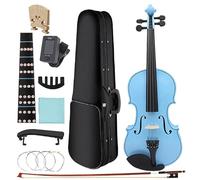 Professionisti Violino 4/4 Principianti Violino Blu Pannello In Acero Violino Con Custodia Corde Per Arco Parti Per Il Resto Delle Spalle Adatto Per Lezioni Di Musica (Color : 4-4 violin set)