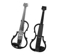 Professionisti Violino 4/4 Violino Senza Testa Violino Elettrico In Fibra Di Carbonio Con Custodia Per Arco Sintonizzatore Cavo Per Cuffie Parti Del Resto Della Spalla