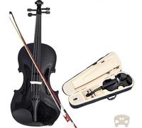 Professionisti Violino Kit Per Violino Nero Per Studenti, Violino Per Principianti, Custodia Triangolare Per Violino Acustico, Corda Per Ponte Ad Arco (Color : 1/8)
