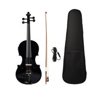 Professionisti Violino Set Violino Elettrico Acustico 4/4 Violino Per Studenti Adulti Con Custodia Rigida Per Spallacci E Corde Per Arco (Color : Black)