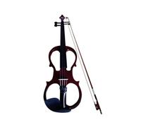 Professionisti Violino Strumento Musicale Con Pomello In Legno Nero Per Violino Multicolore Per Adulti, Violino Elettroacustico Elettronico Fatto A Mano (Color : Wine red)