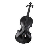 Professionisti Violino Violino Tutto In Legno Lucido Per Principianti E Adulti Violino Nero Lucido (Color : 3/4)