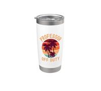 Professor Off Duty | Professore in pensione | Professore Emerito Bicchiere termico in acciaio inox doppia parete