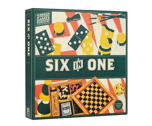 Professor Puzzle Sei IN Uno Legno Giochi Compendio Gioco da Tavolo Famiglia Set