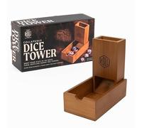 Professor Puzzle - Tornio magnetico in bambù - Montaggio facile e veloce - Formato compatto - Dadi non inclusi